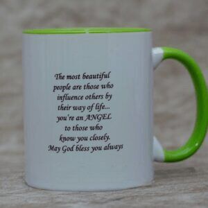 Personalized Green Ceramic Mug