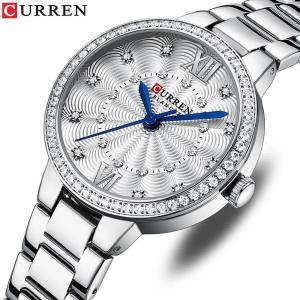 Curren Silver Elegant Minimalist Ladies Watch