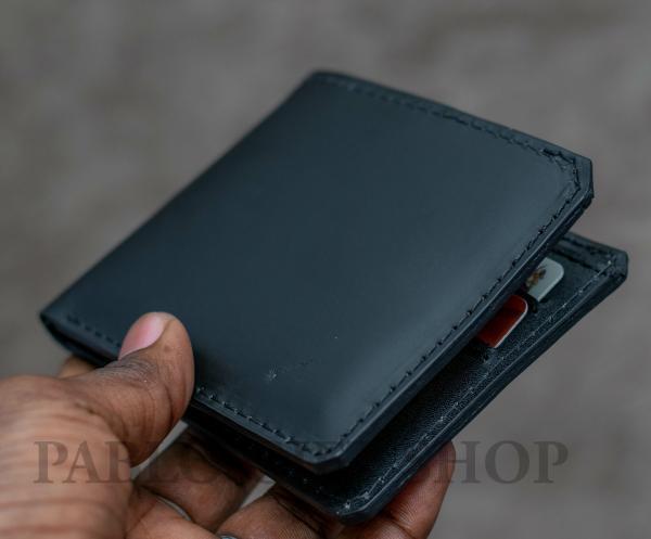 Black Slim Men Leather  wallet