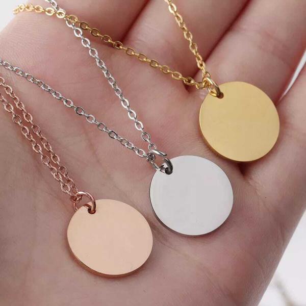 'Circle Pendant Necklace Gift for Her