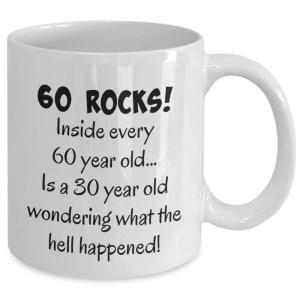 Customized 60 years Rocks  Gift Mugs