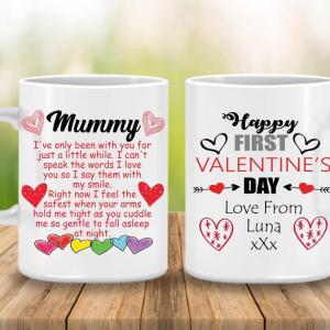 Daughter to Mommy  Customized Valentine Gift Mug