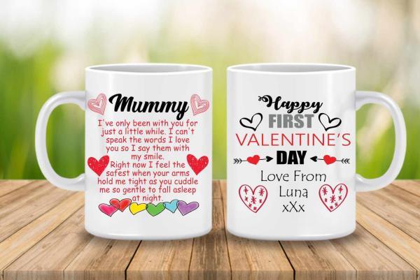 Daughter to Mommy  Customized Valentine Gift Mug