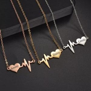 'Heartbeat Necklaces Valentines Day Gift