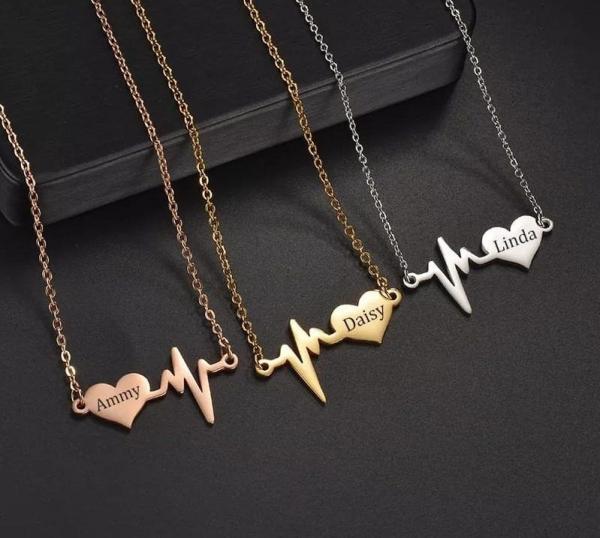'Heartbeat Necklaces Valentines Day Gift