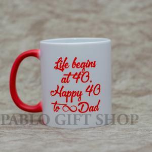 Life Begins at 40 Branded Mug