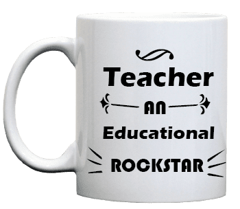 Customized Rockstar Teacher Mug