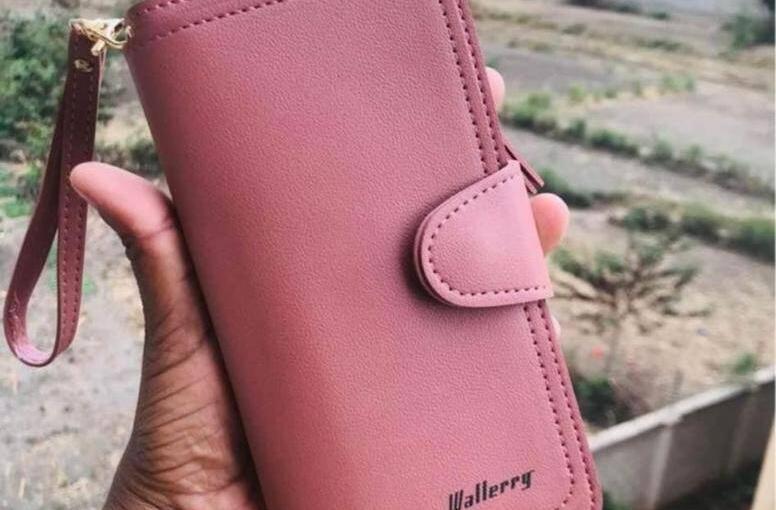 Pink Stylish Ladies Clutch Bag Wallet