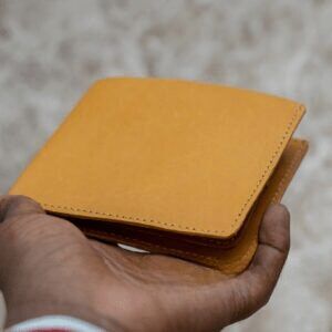 Tan Slim Thin Leather Wallet
