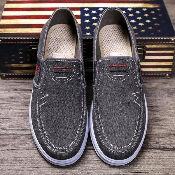Custom Men Casual Shoes-grey