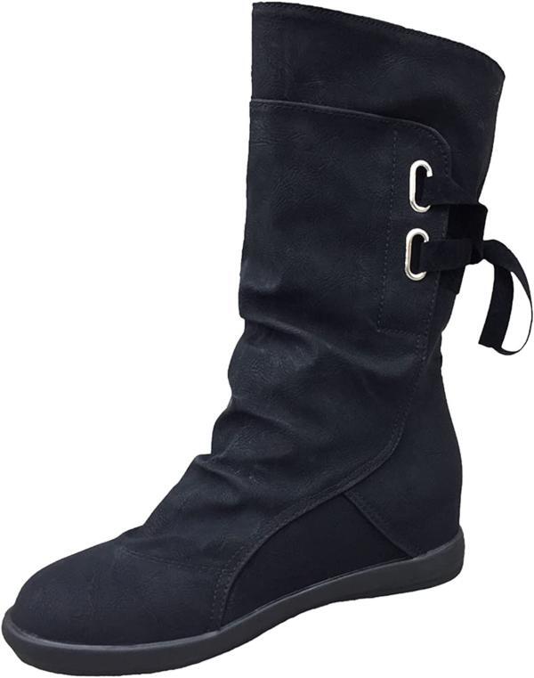 Midleg warm ladies boots-black