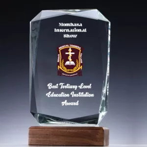 Crystal Clear Trophy Award