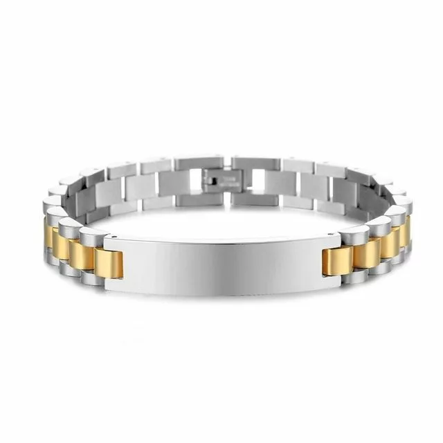 Custom Engraved Link Bracelet