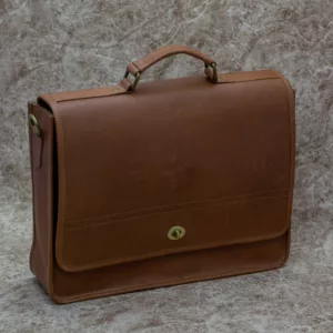Chestnut Brown Laptop Messenger Official Bag