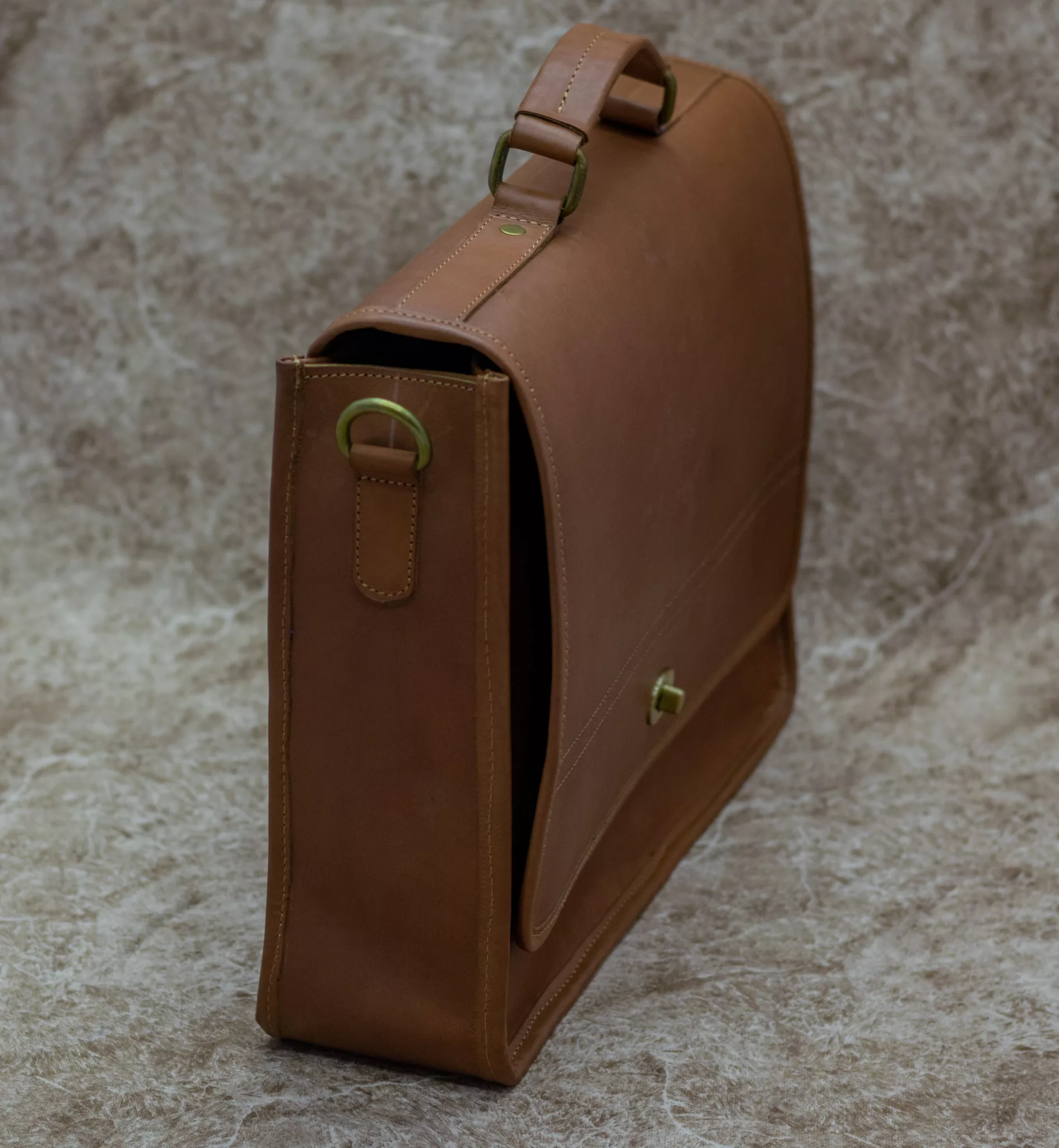 Chestnut Brown Laptop Messenger Official Bag