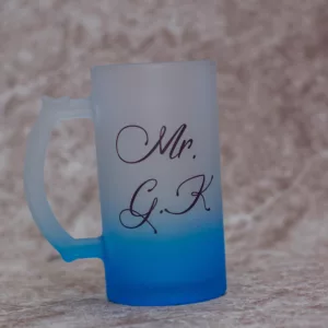 Customized Blue Frost Mug