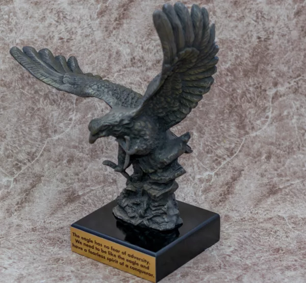 Eagle Iron Cast Sculpture Trophy Award